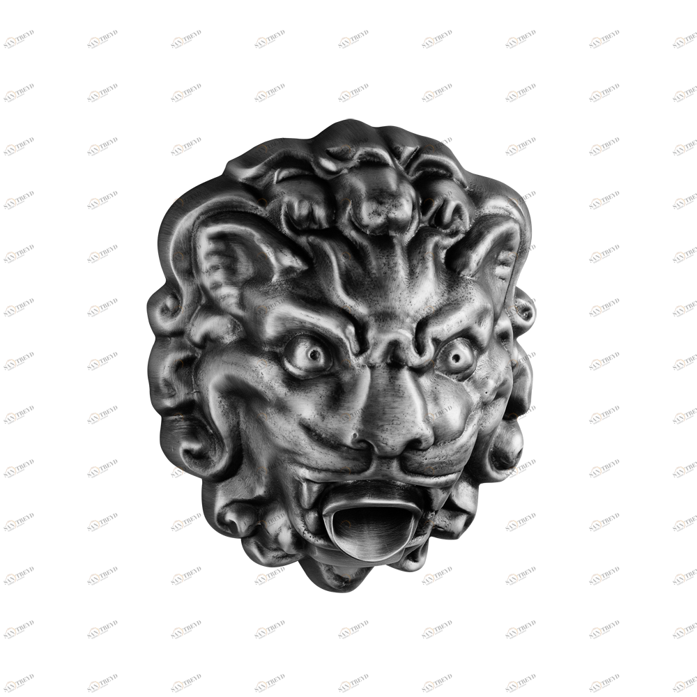 G99-22GM Фонтан встраиваемый в стену в виде головы льва (средний размер) Thg-paris Голова льва Хром G99-22GM CAT.A