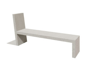 Бетонная скамья без спинки