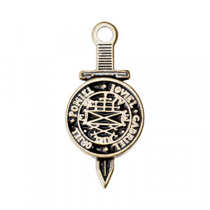 09062 Амулет защитный №1, латунь "Божественный меч со щитом Тетраморф" Giftman