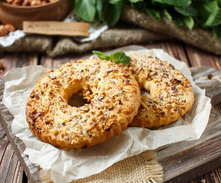 6334 Кольца песочные с фундуком Вкусляндия 