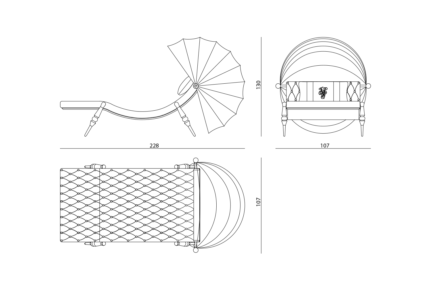 Sveva Capitonné Шезлонг Visionnaire  - Вид №5