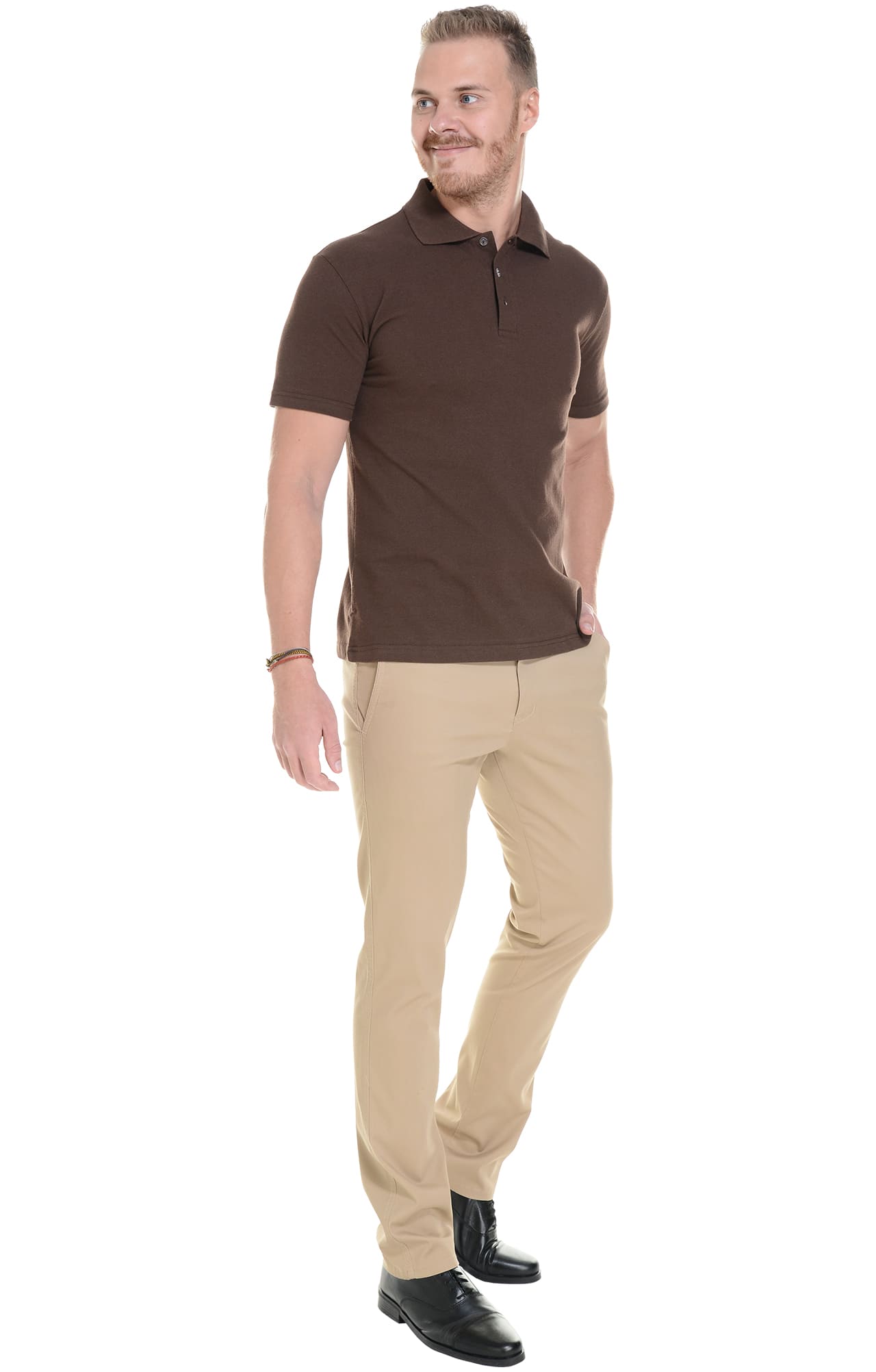 68261 Брюки  мужские beige (бежевые) El-Risto  Одежда для официантов  размер 50/170-176  - Вид №8