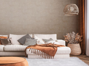 Огнестойкие обои с эффектом ткани