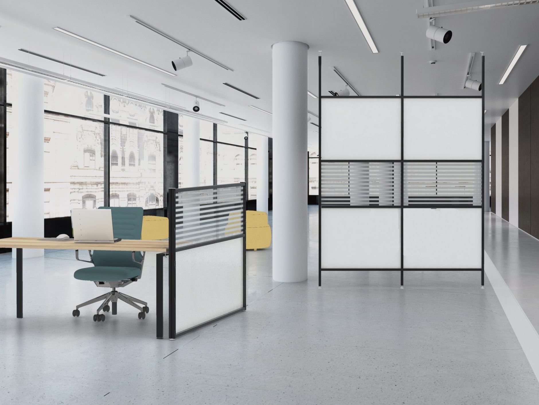 Алюминиевая модульная офисная перегородка STUDIO T InUno ARCH-00088479