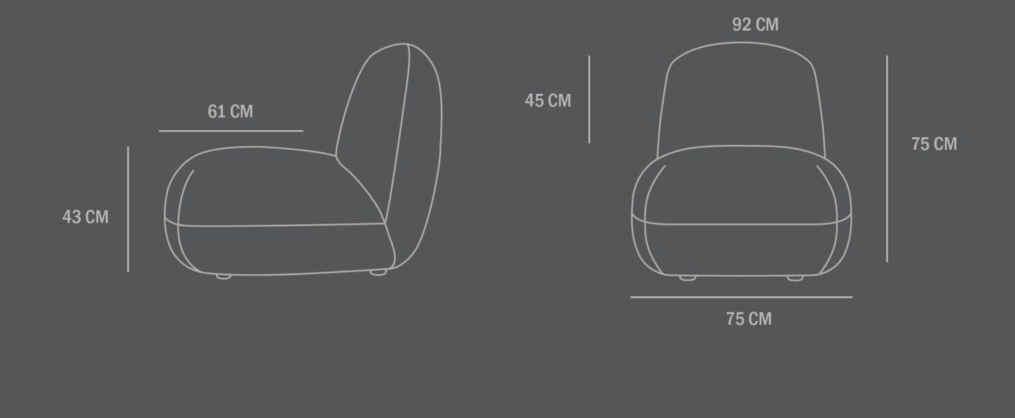 Тканевое кресло 101 Copenhagen Toe ARCH-00131919 - Вид №4