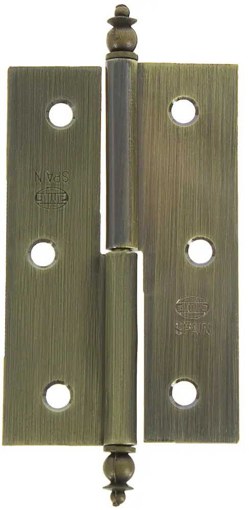 14248111 Петля мебельная карточная съёмная правая Amig 541 70x43 мм сталь цвет бронза STLM-0004573