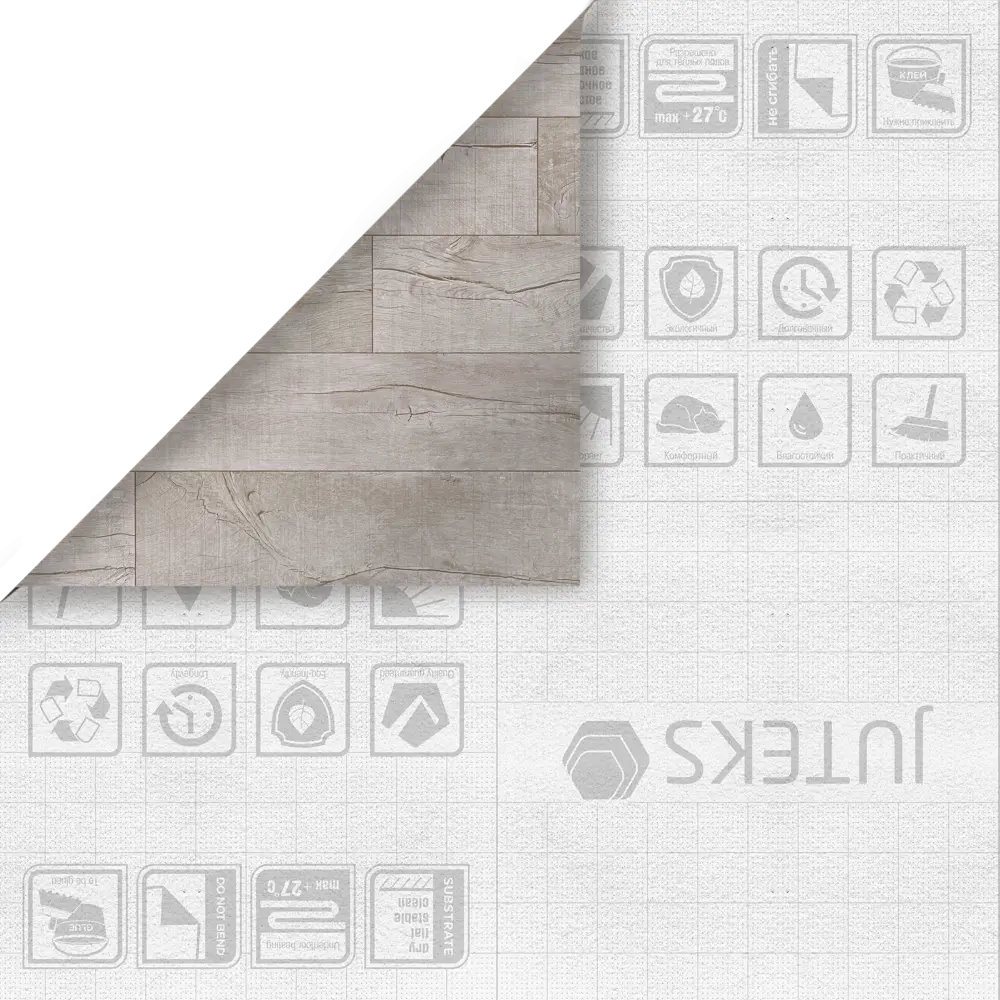 Линолеум «Дуб мраморный винтаж» 32 класс 3.5 м JUTEKS STLM-2026155 - Вид №4