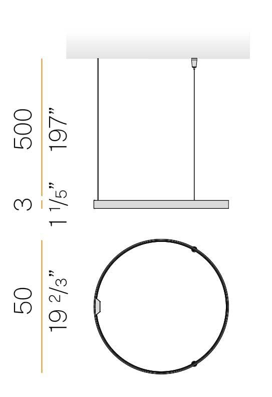 Светодиодный подвесной светильник Panzeri Zero Round ARCH-00011692 - Вид №5