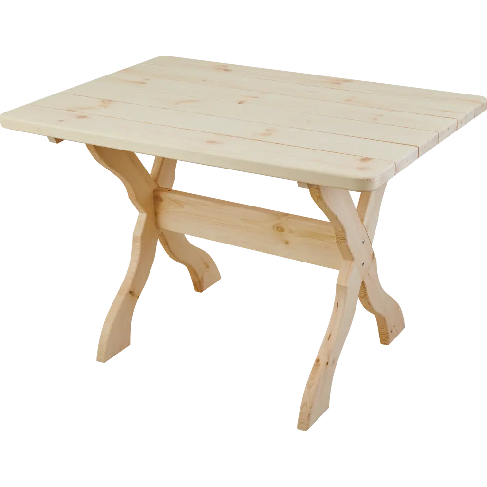 Стол садовый прямоугольный 150x80x80 см сосна натуральный Santreyd нет STLM-2174847