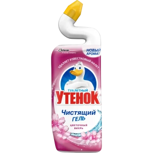 Чистящий гель для унитаза Туалетный утенок «Цветочный вихрь» 750 мл 82454614 STLM-2166005