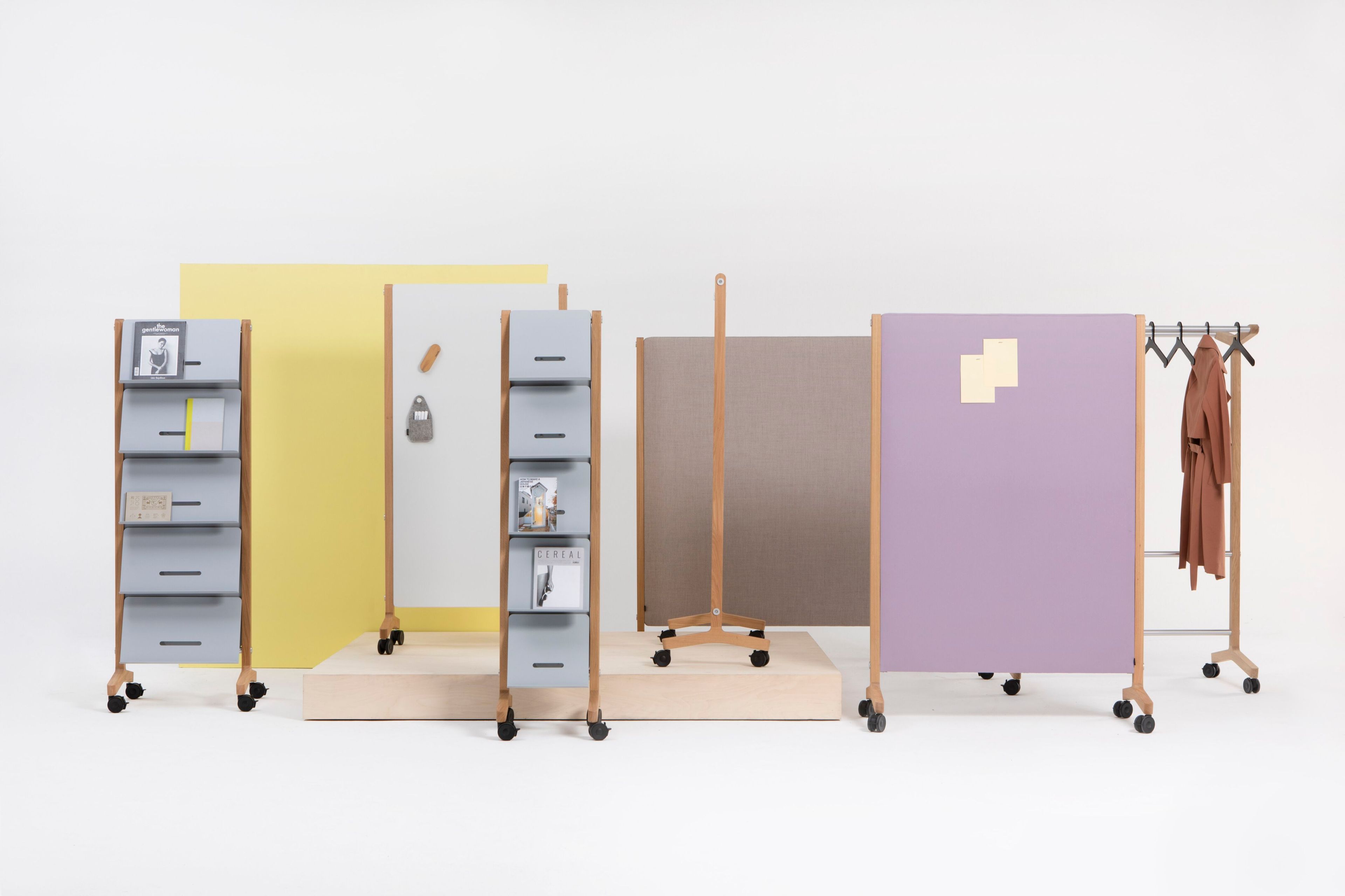 Эмалированная стальная офисная доска с колесами Cascando Round20 ARCH-00089396 - Вид №1