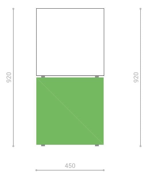 Высокий стальной стол для общественных мест DIMCAR ARCH-00074281