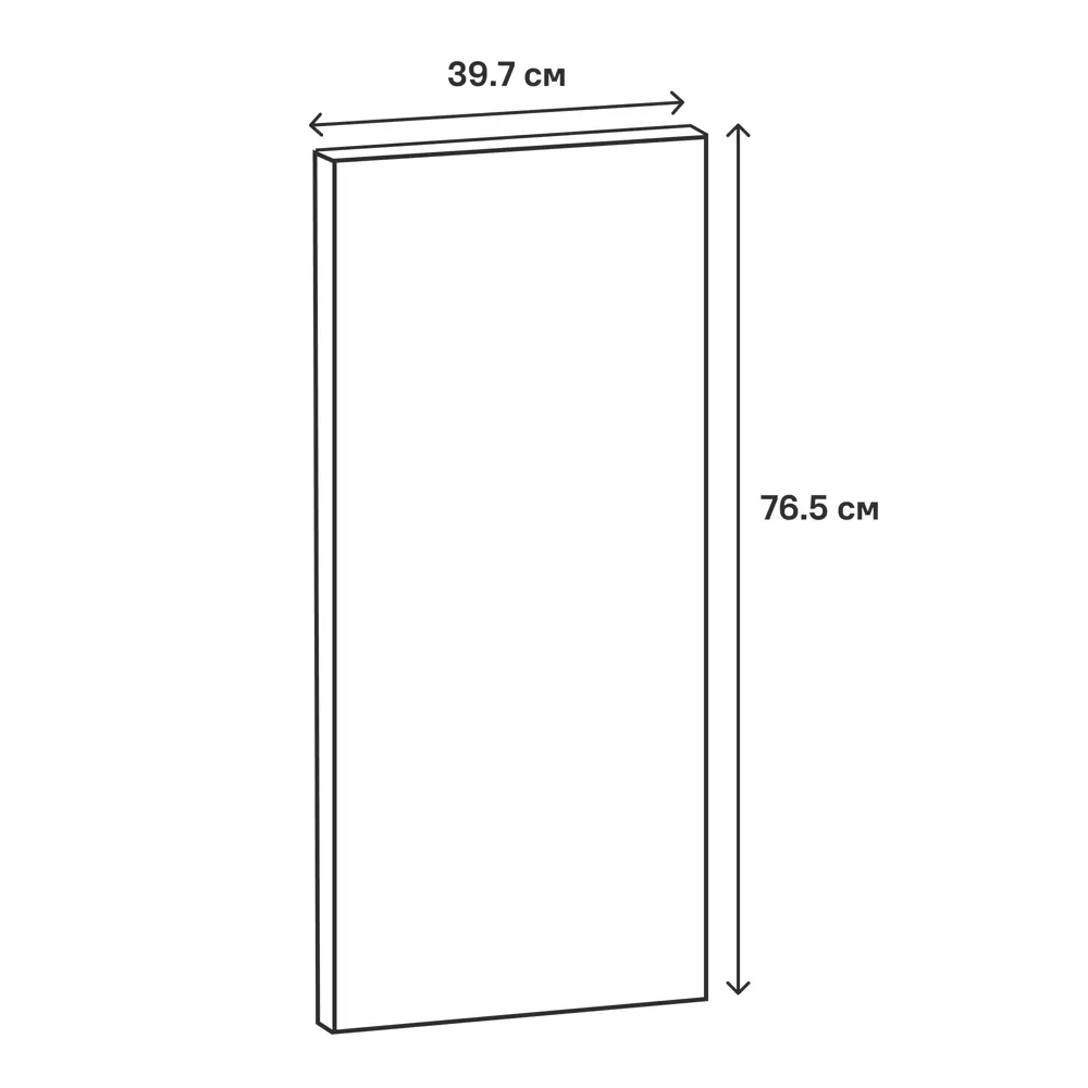 Фасад-витрина кухонного шкафа Реш 39.7x76.5 см Delinia ID МДФ цвет белый STLM-2077450 - Вид №15
