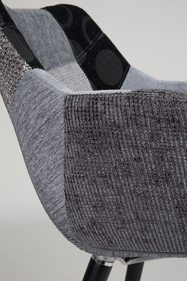 Кресло Twelve Patchwork серое Zuiver 1100267 - Вид №5