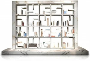 SAGEVAN MARMI Отдельностоящий книжный шкаф из скульптурного мрамора Marble experience