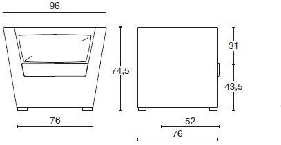 Diemme Модульное кресло из ткани с подлокотниками Double sun-id-1392440 - Вид №6