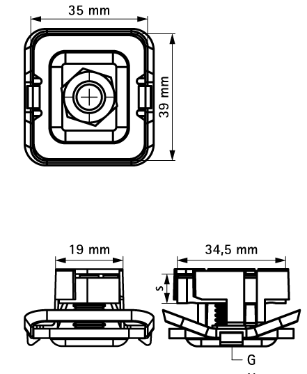 665185108 Монтажные профиля BIS RapidStrut® Гайки быстрого монтажа G2 (BUP1000) монтаж в профиле Strut WALRAVEN  - Вид №1