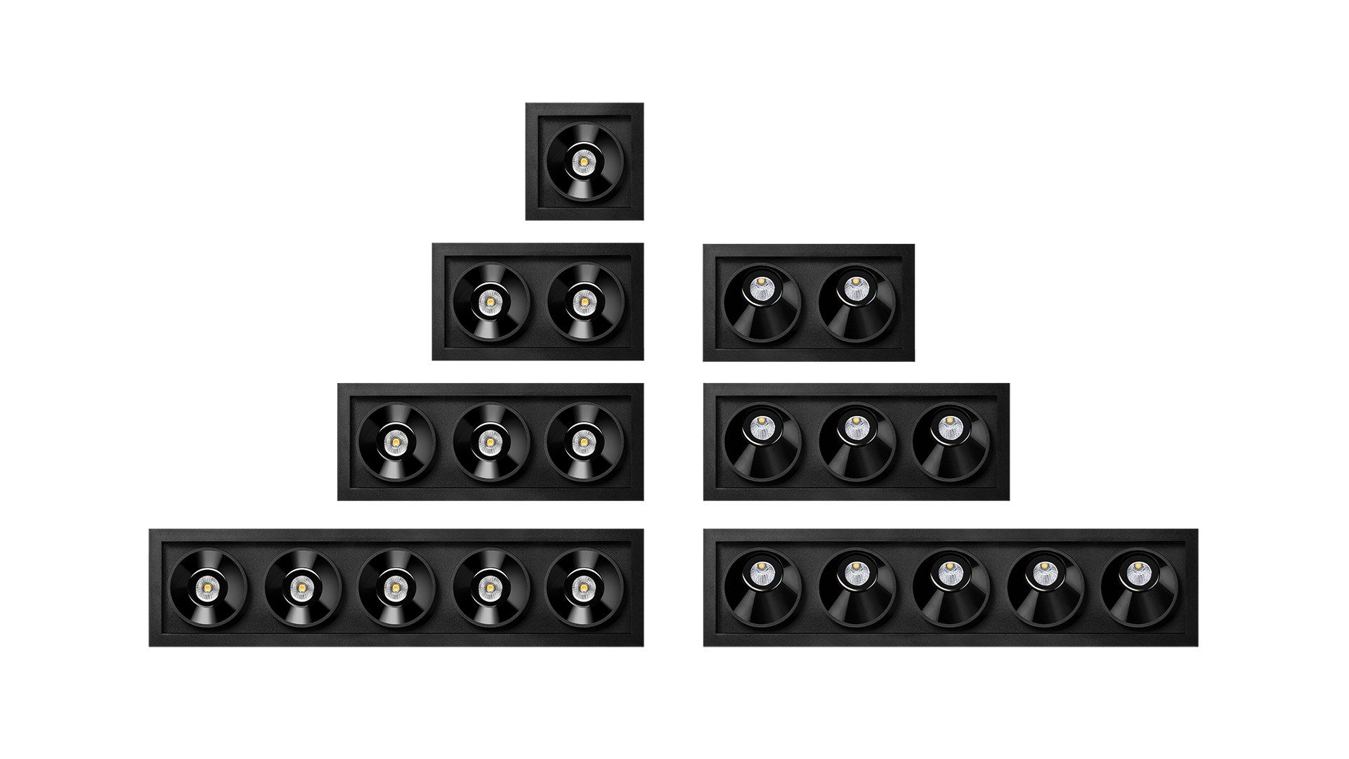 Несколько алюминиевых светодиодных утопленных прожекторов Arkoslight Black Foster ARCH-00041866 - Вид №4