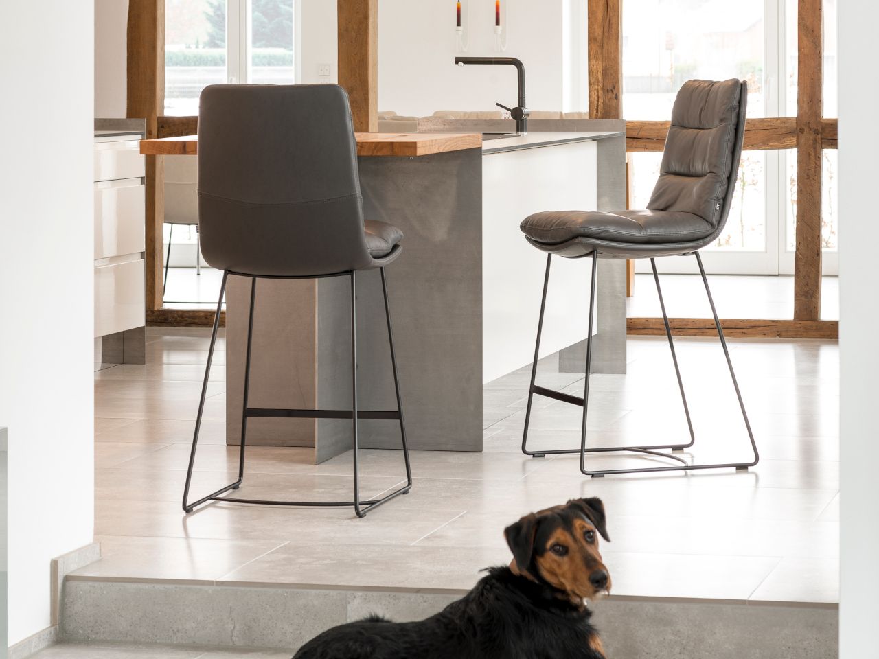 Кухонный табурет с подставкой для ног KFF Arva ARCH-00107616 - Вид №7