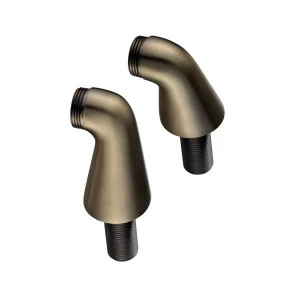 LM8556BR Комплект переходников для установки настенного смесителя на борт ванны 2 шт., бронза LEMARK