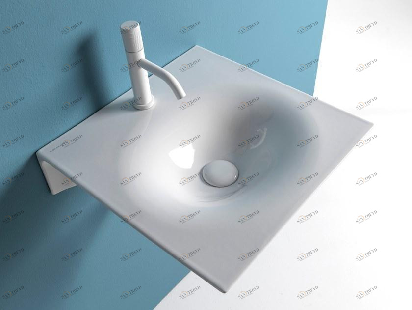 6101/6102 Подвесная раковина настенная овальная Scarabeo Ceramiche  белая 