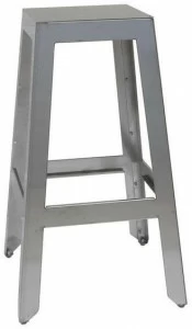 Vela Arredamenti Барный стул из нержавеющей стали с подставкой для ног Martino