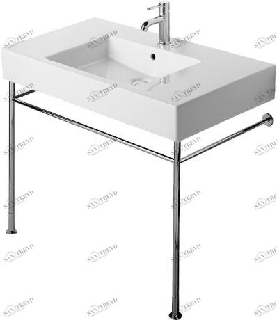 0030721000 Vero Металлическая консоль Хром Duravit