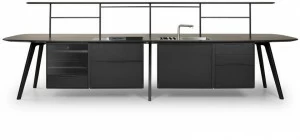 True Design Отдельностоящий деревянный кухонный модуль Wing