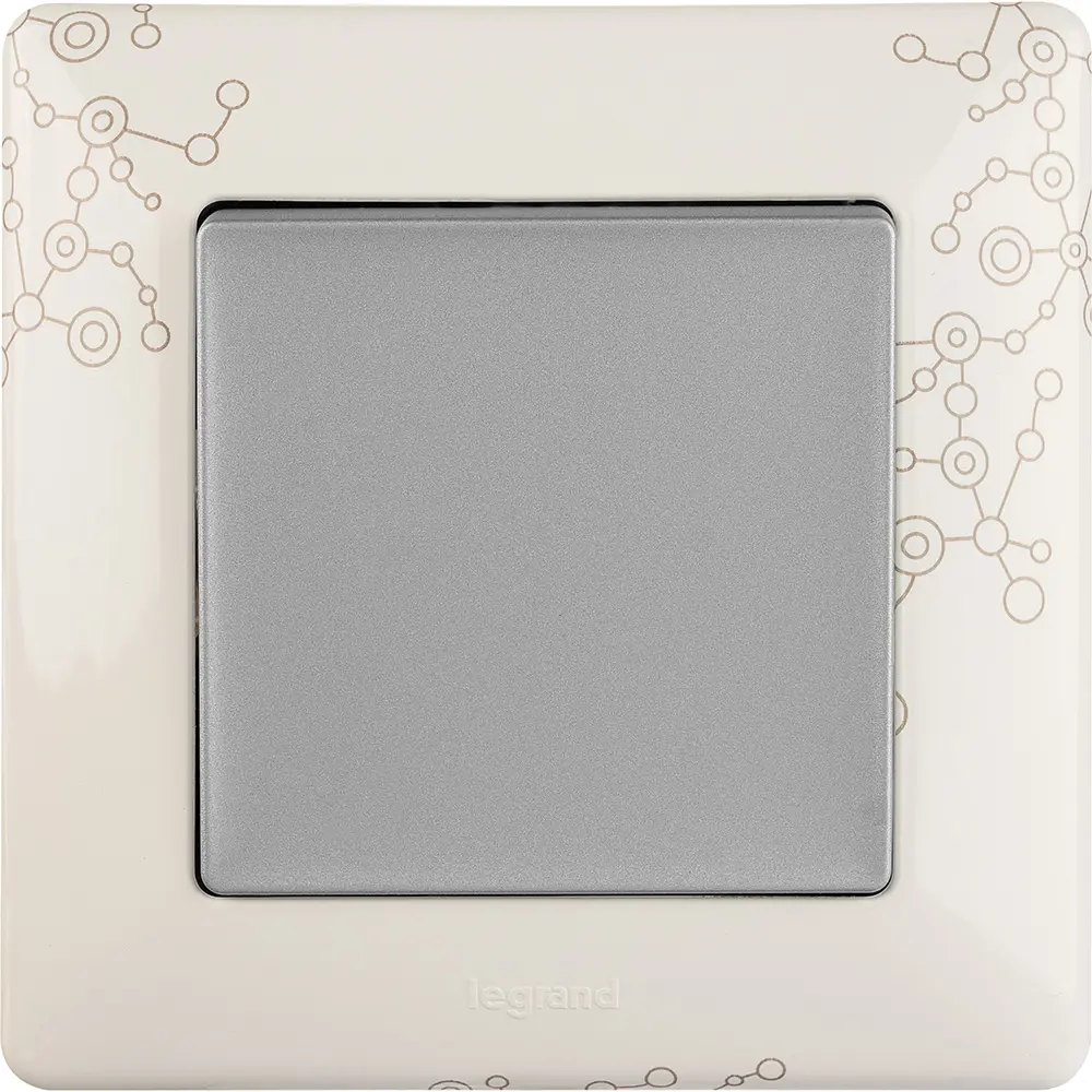 Выключатель встраиваемый Legrand VLN-L 1 клавиша цвет алюминий Valena Life STLM-2084590 - Вид №3