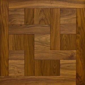 Модульный паркет Da Vinci Орех американский Селект (Гладкая) 500х500 мм.