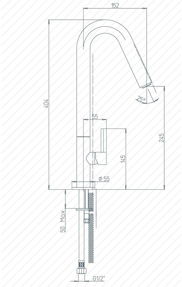 Paini Cox 78CR572USLMKM смеситель для кухни  - Вид №2