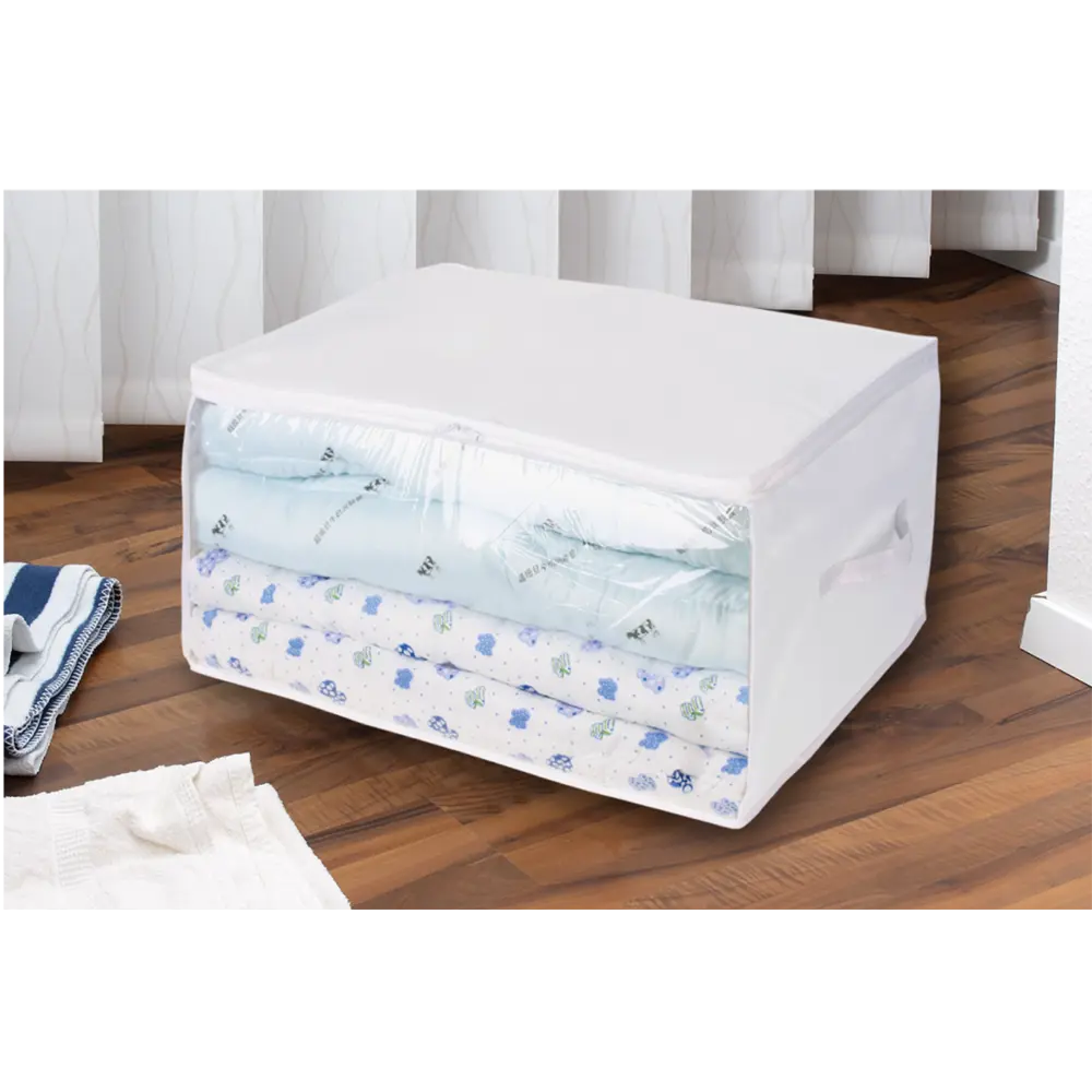 Чехол для хранения с крышкой KONSENSA полиэстер белый STLM-2003790