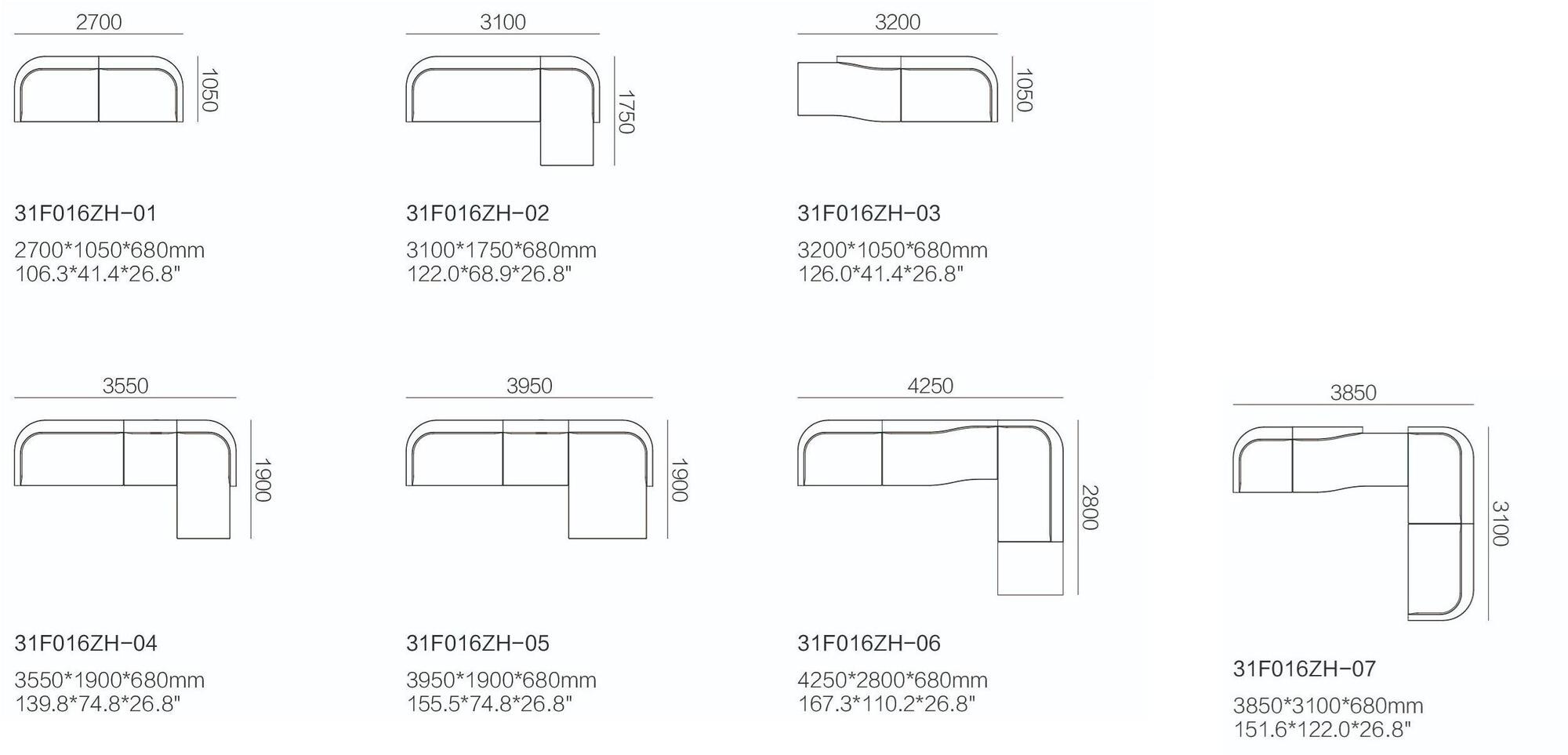 HC28 Cosmo Модульный тканевый диван с шезлонгом  31f016  - Вид №7