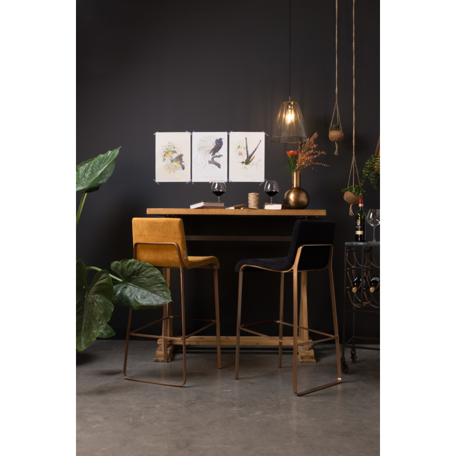 Стул барный Flor оранжевый Dutchbone 1500243 - Вид №1