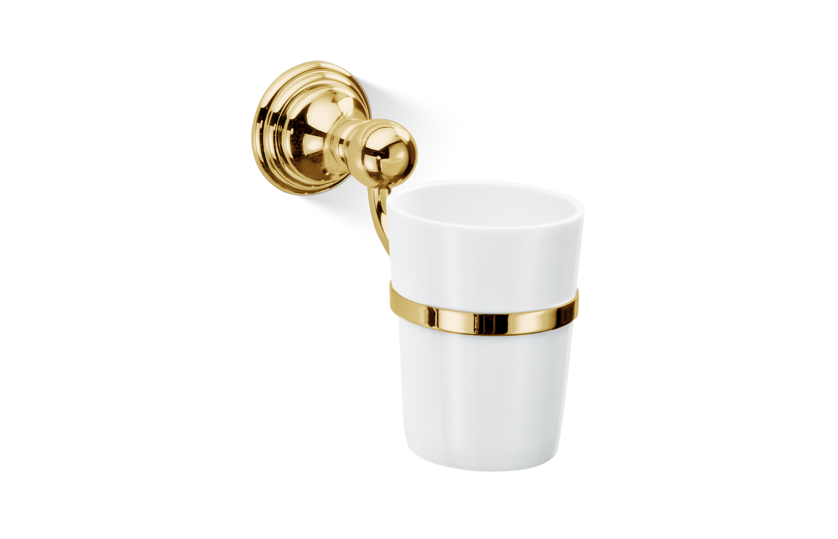 настенный стакан CL WMG DECOR WALTHER Никель полированный / Фарфор белый 511430 Classic - Вид №2