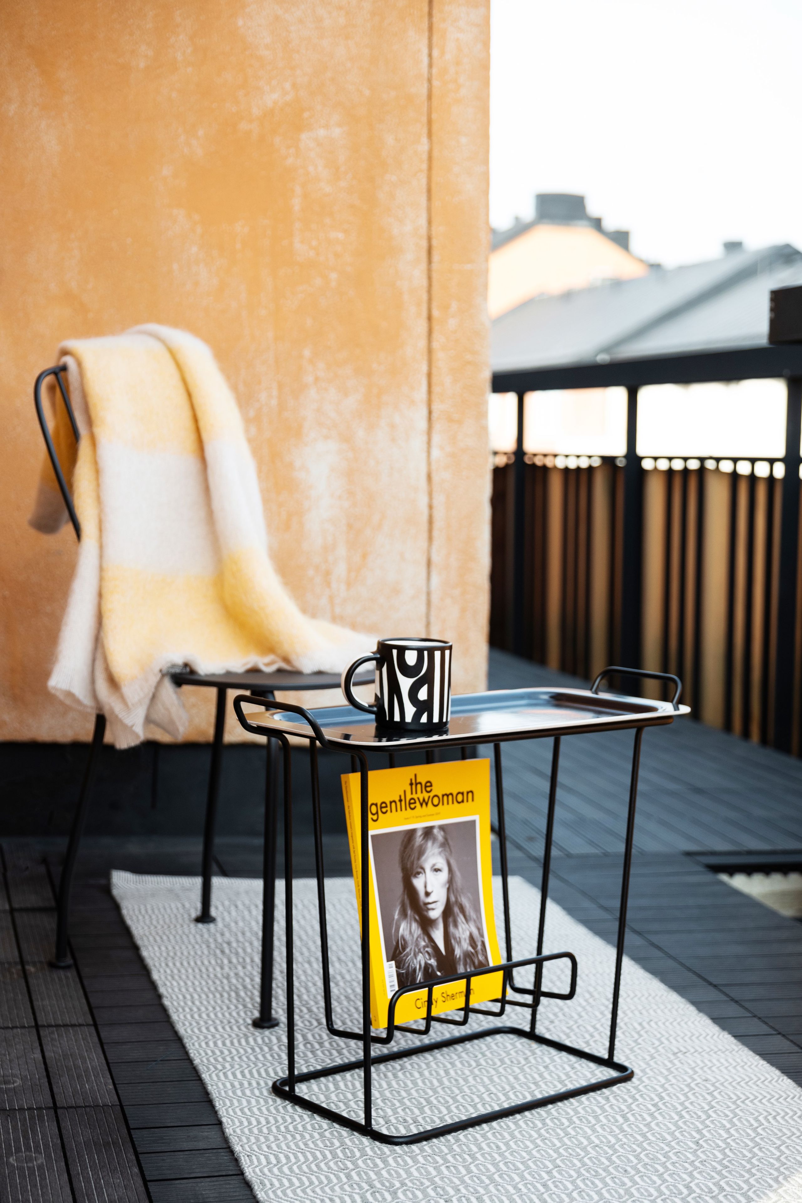 Окрашенный металлический журнальный столик с подносом Maze Classic ARCH-00060254 - Вид №3