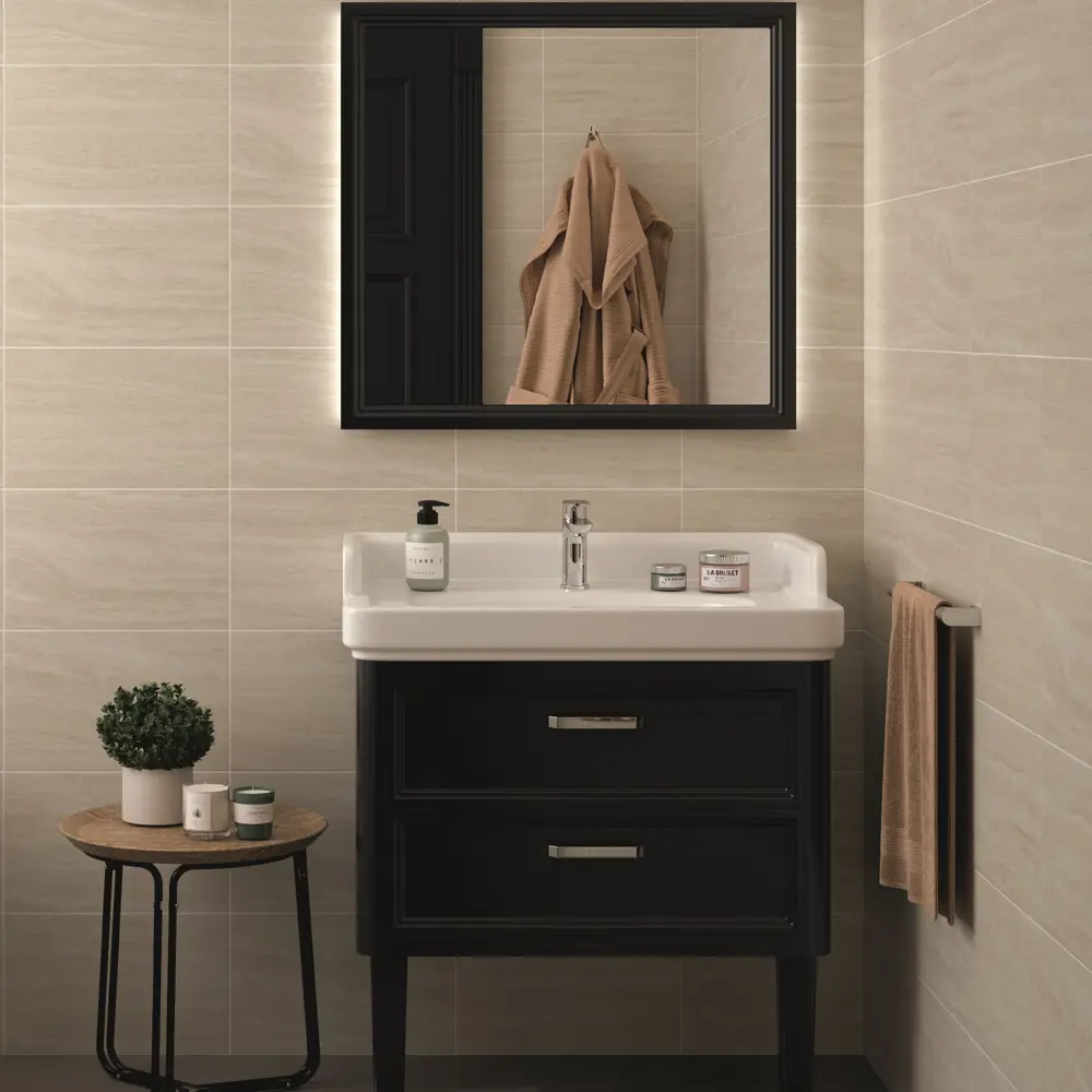 Плитка настенная Kerama Marazzi Эльба 25x40 см 1.1 м² цвет бежевый матовый STLM-2009488