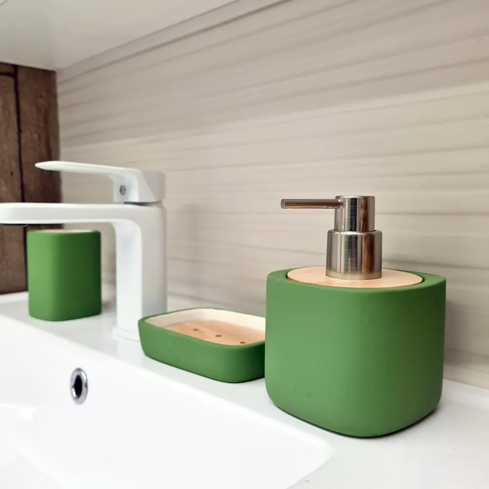 Дозатор для жидкого мыла Vidage Green Meadow цвет зеленый STLM-2212421 - Вид №3