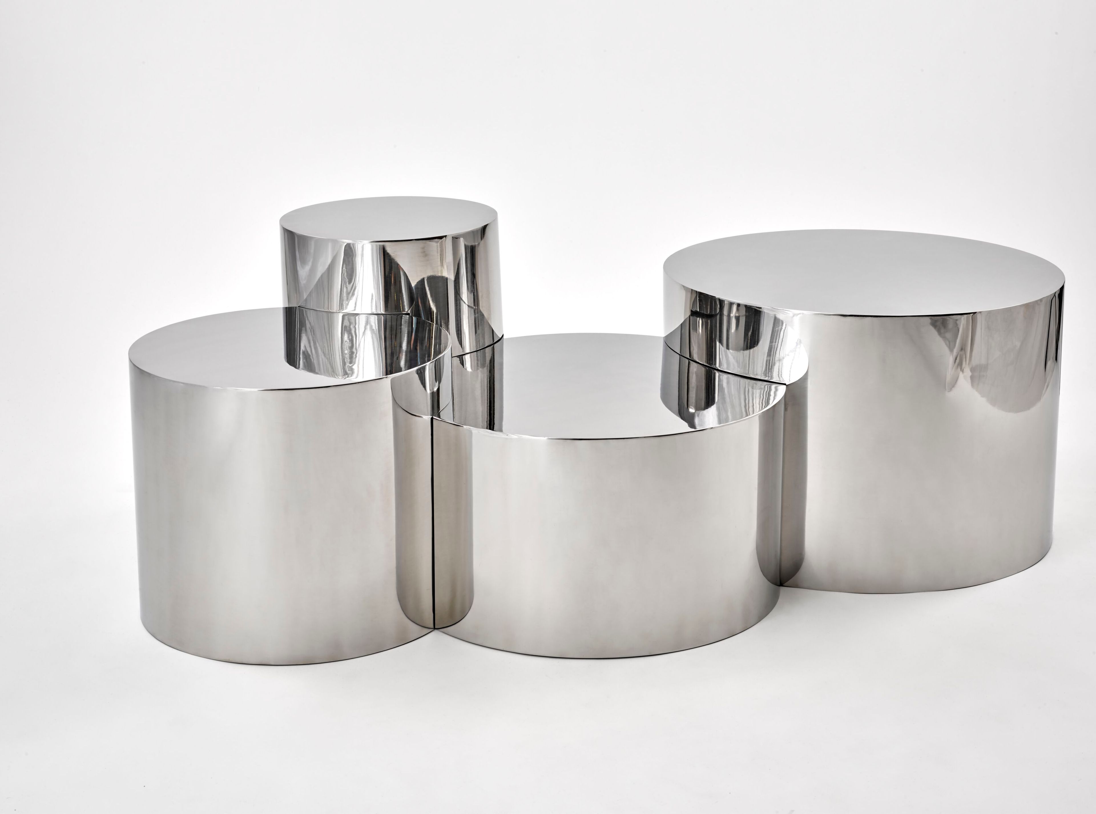 Низкий металлический журнальный столик GASPARE ASARO геометрия ARCH-00033137 - Вид №7