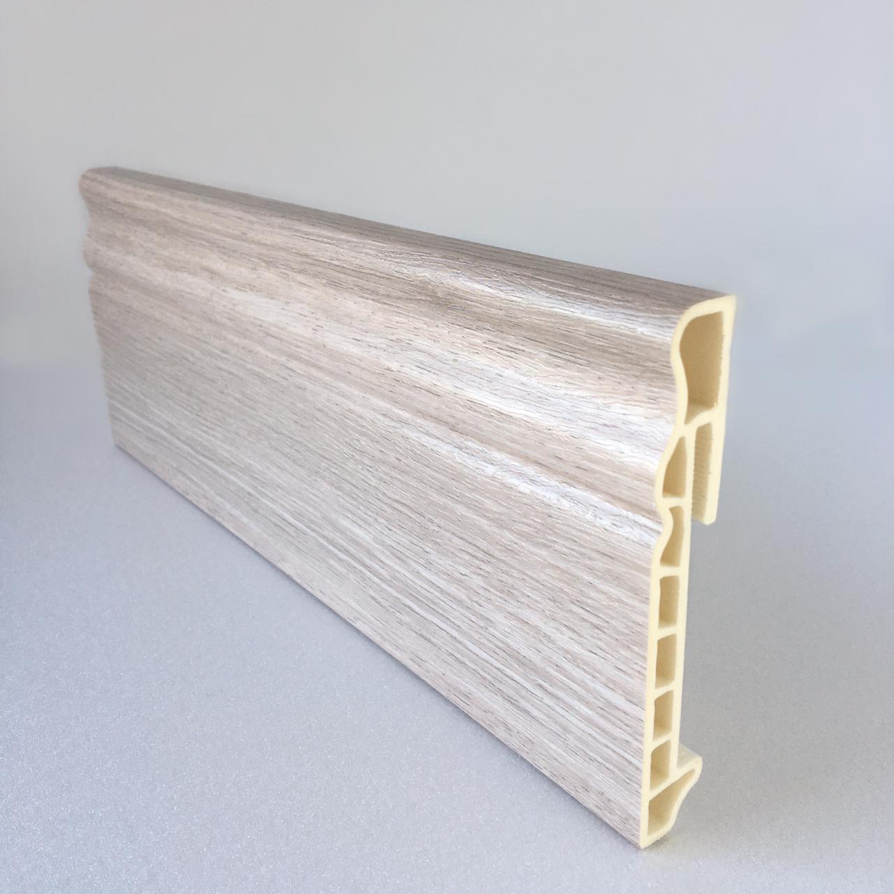 Напольный плинтус  Дуб седой 100мм DEKOR PANEL DP040