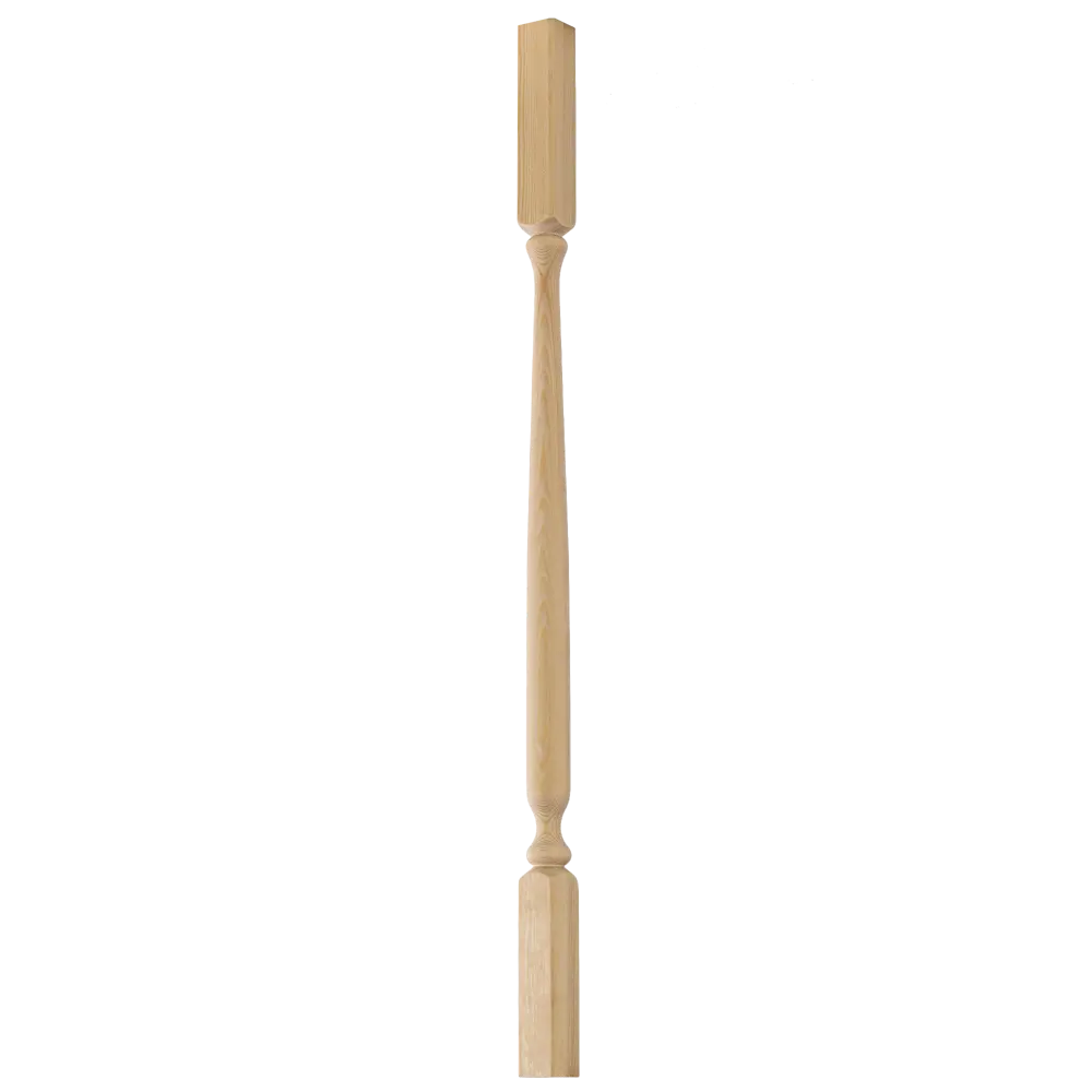 Балясина сращенная хвоя сорт Экстра точёная 40x40x900 мм Santreyd Амфора STLM-2069697 - Вид №1