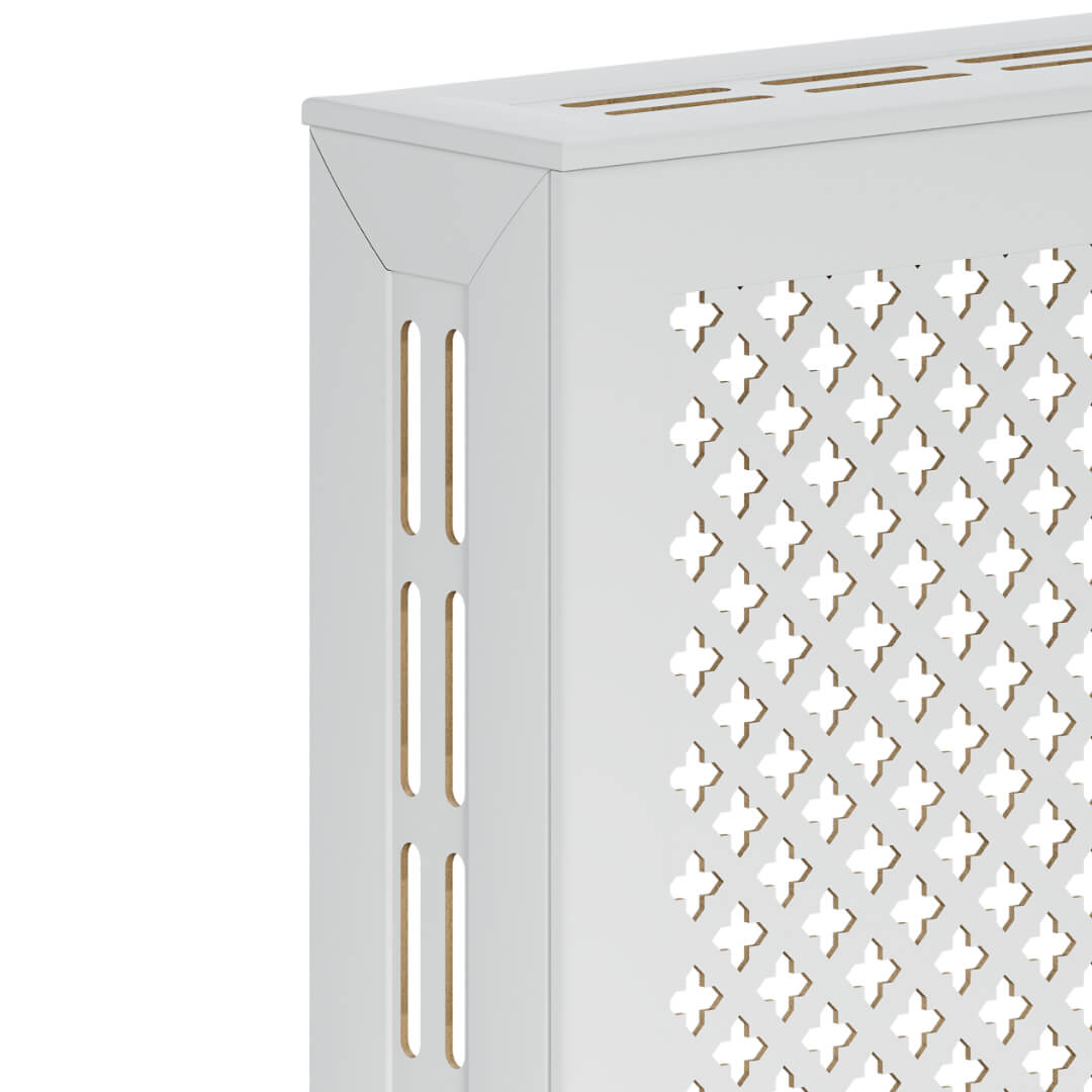 Экран для радиатора 60х60 см Готико белый STELLA STSR-1115 Standart