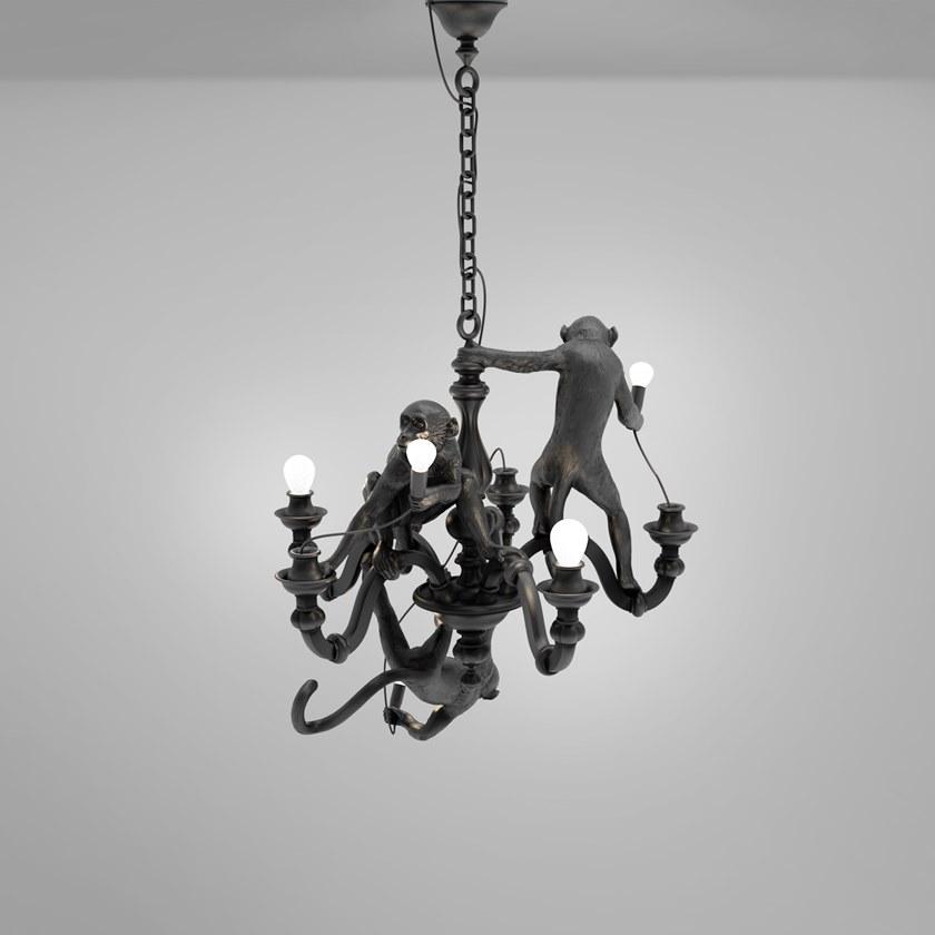 Seletti Светодиодная люстра из пластмассы The monkey lamp sun-id-1501264 - Вид №4