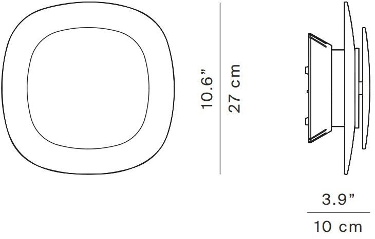 LUCEPLAN Настенный светодиодный светильник из технополимера sun-id-1349911 - Вид №5