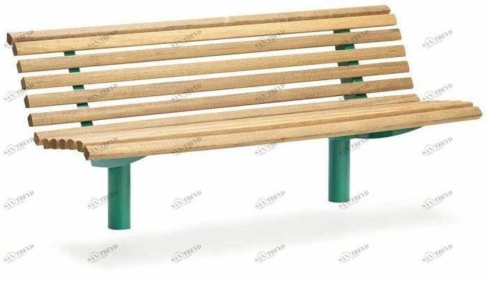 VESTRE Скамья из стали и дерева со спинкой Urban sun-id-1457898