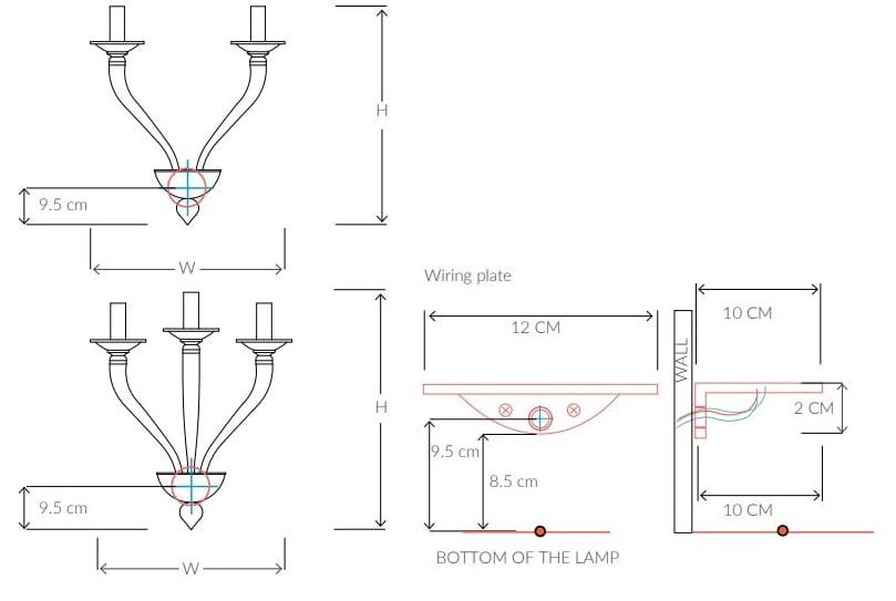 Настенный светильник из муранского стекла Abrissi Уэстон ARCH-00052884 - Вид №3