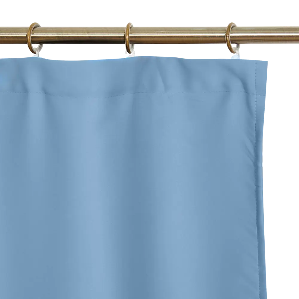 Штора на ленте димаут Ален 140x270 см цвет васильковый ТОРГОВЫЙ ДОМ ТЕКСТИЛЬ STLM-2144198 - Вид №4