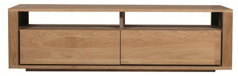 Ethnicraft Низкая тумба под тв из массива дерева Oak shadow 51375 - Вид №1