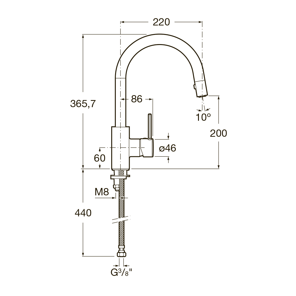 5A8160C00 Кухонные смесители Tece  - Вид №1