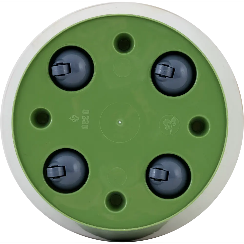 Горшок цветочный Ingreen London ø33 h30.5 см v16 л пластик оливковый Santreyd STLM-2172090 - Вид №1